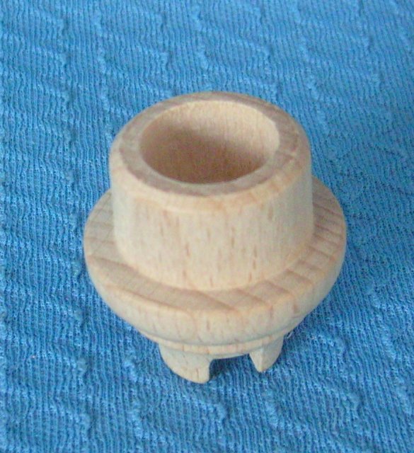 Holztüllen für elektrischer Beleuchtung mit Plastschaft Holztüllen für elektrischer Beleuchtung mit Plastschaft