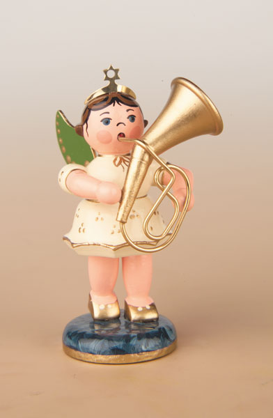 Engel mit Tenorhorn 6,5 cm- vorrätig 1 Stück Engel mit Tenorhorn 6,5 cm- vorrätig 1 Stück