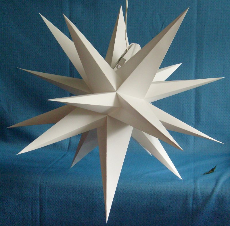 Annaberger Faltstern weiss60 cm - vorrätig: 1 Stück Annaberger Faltstern weiss60 cm - vorrätig: 1 Stück
