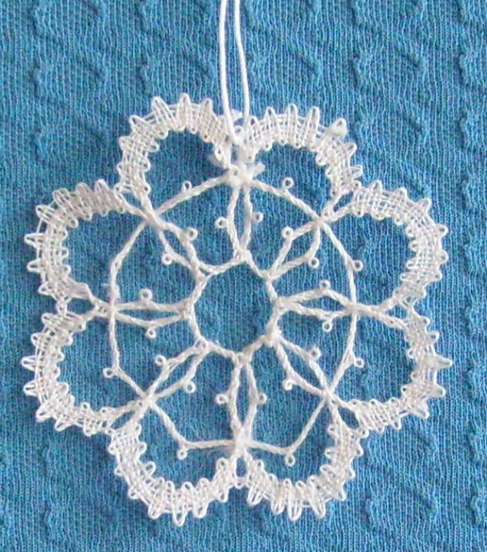 geklöppelte Eisblume geklöppelte Eisblume