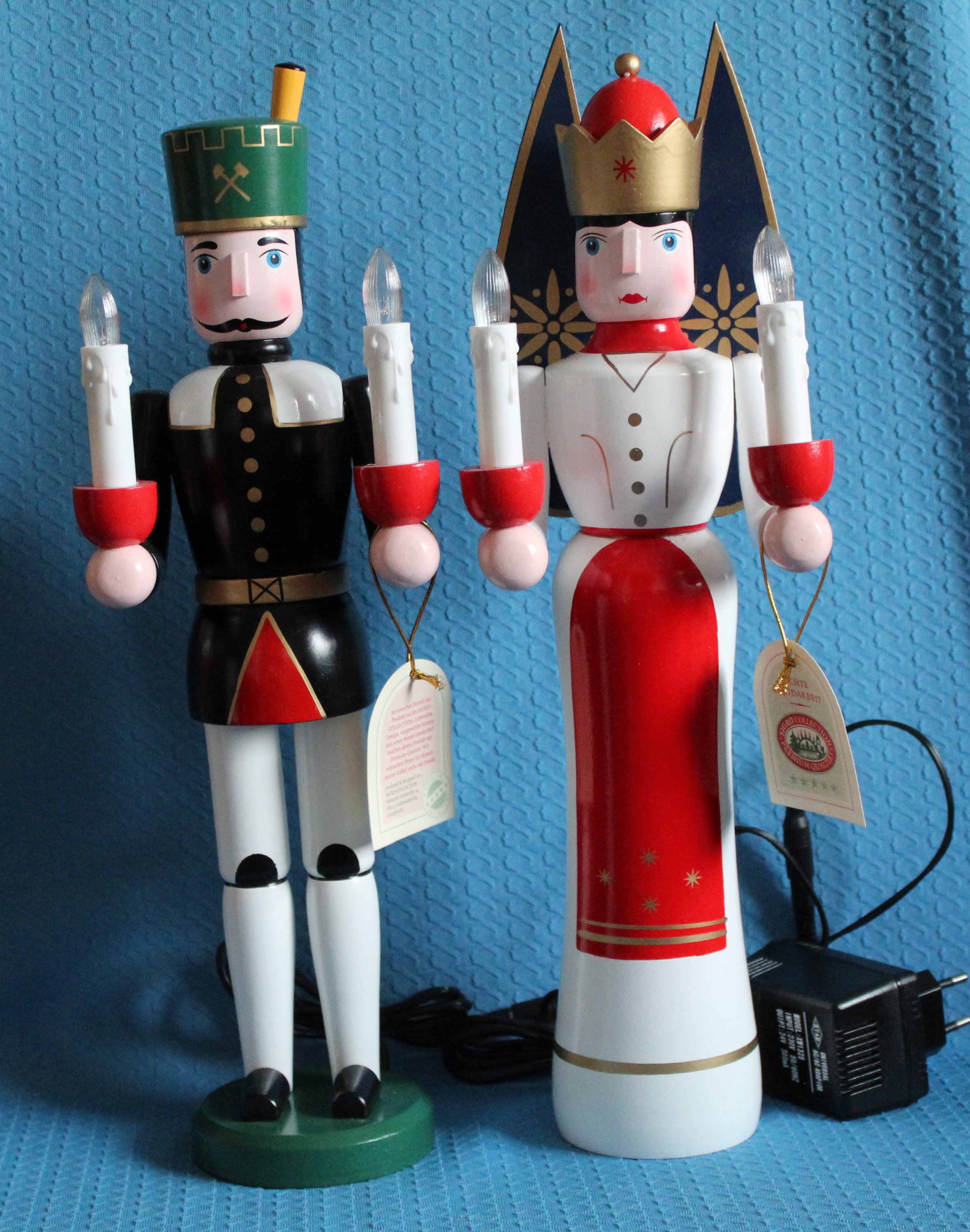 Engel und Bergmann elektrisch beleuchtet 40 cm