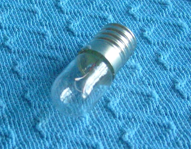 Röhrenlampe 6V   0,3A Fassung E10 Röhrenlampe 6V   0,3A Fassung E10