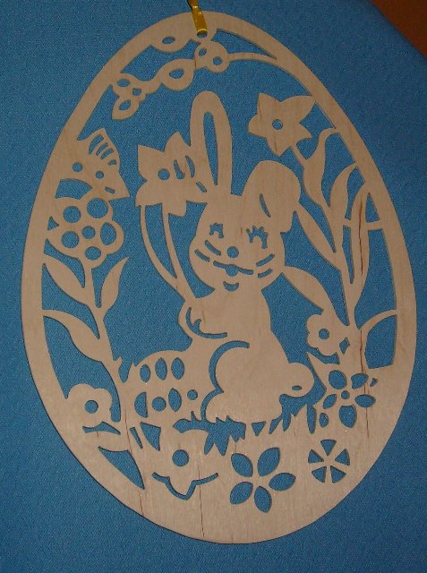 Osterhase mit Narzisse - vorrätig 2 Stück
