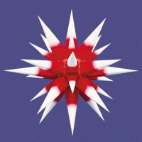 Herrnhuter Innenstern weiß mit rotem Kern 60 cm Herrnhuter Innenstern weiß mit rotem Kern 60 cm