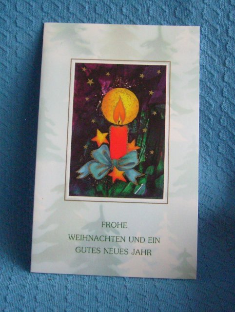 Karte:Weihnachtskerze Karte:Weihnachtskerze