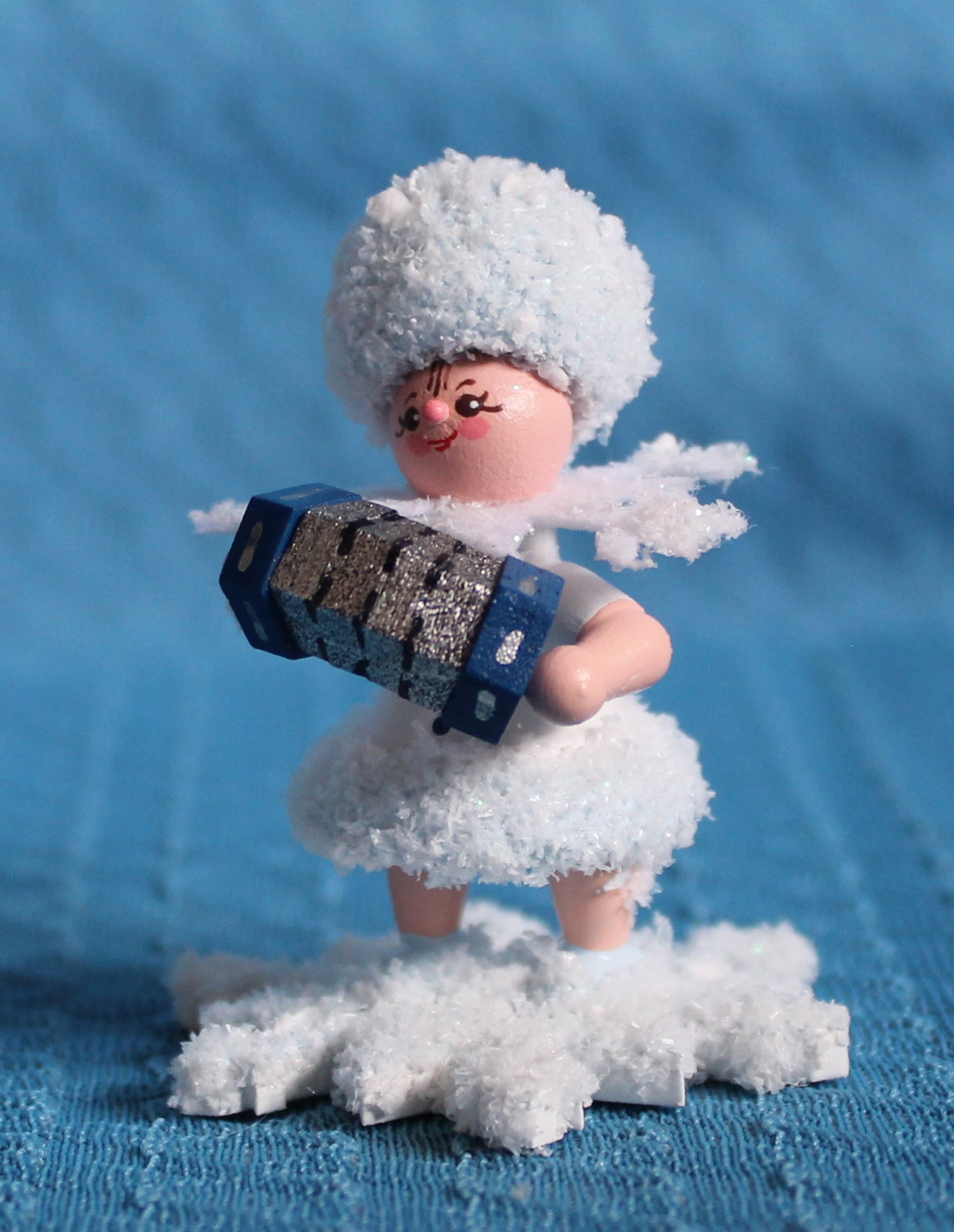 Schneeflöckchen mit Konzertina - 2 Stück vorrätig