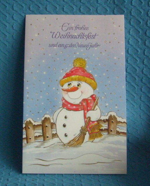Karte: Schneemann Karte: Schneemann
