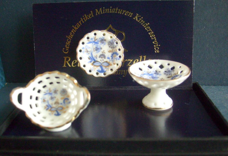 Schalenset gold Zwiebelmuster Schalenset gold Zwiebelmuster