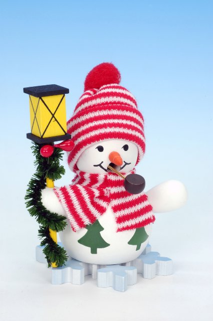 Räuchermann Schneemann mit Laterne - nur noch 1 Stück Räuchermann Schneemann mit Laterne - nur noch 1 Stück