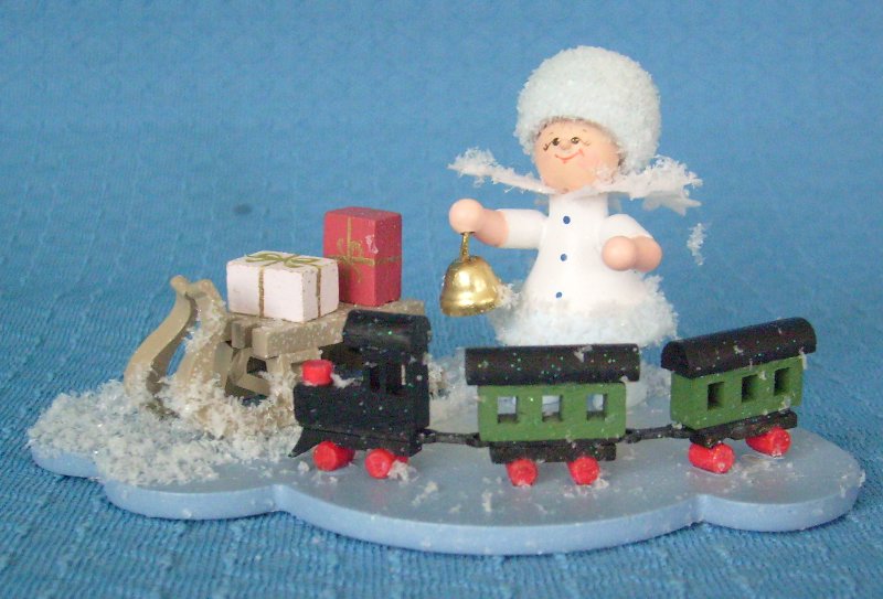 Schneeflöckchen mit Eisenbahn- vorrätig 1 Stück