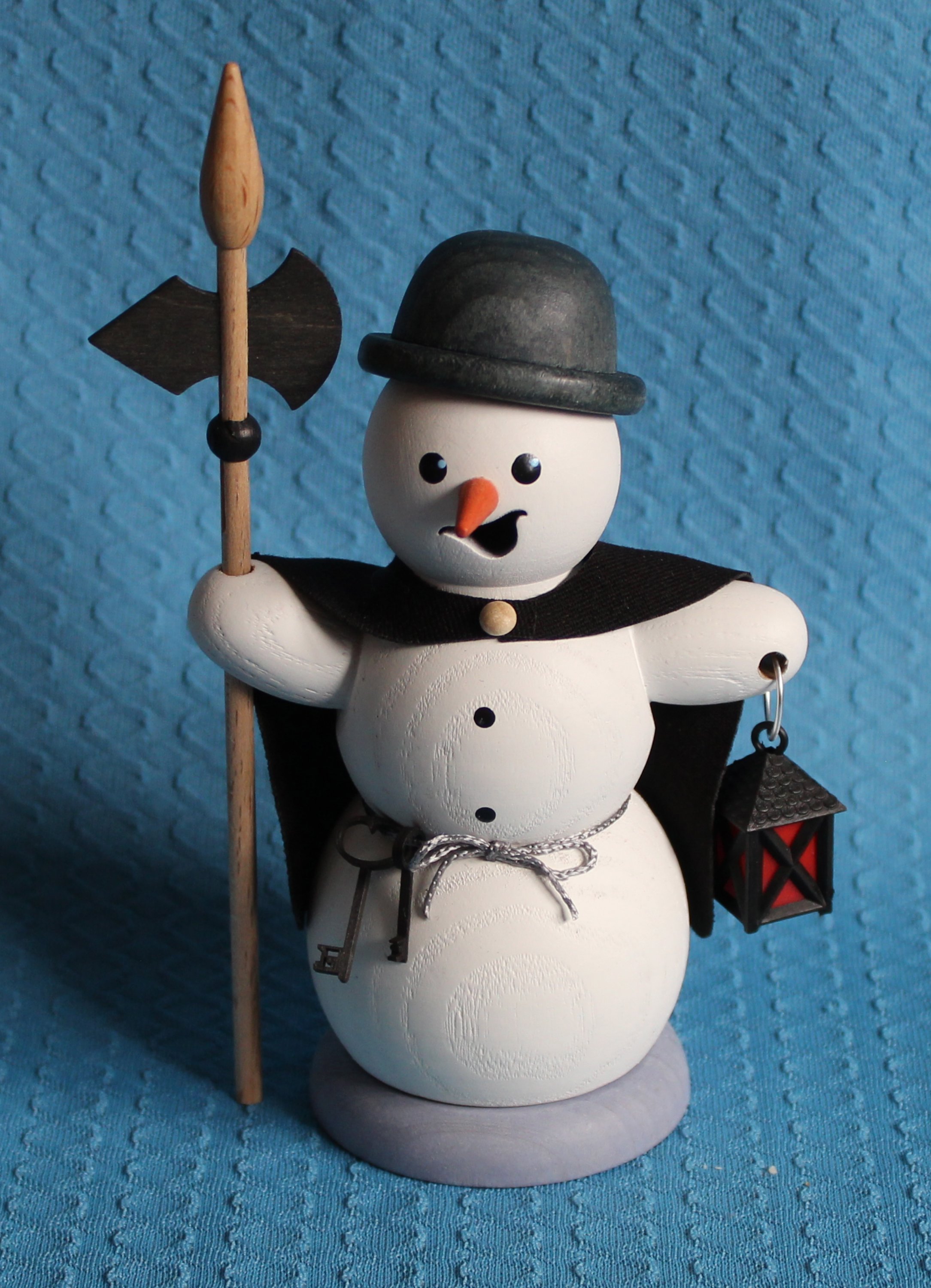 Schneemann als Nachtwächter - vorrätig 1 Stück