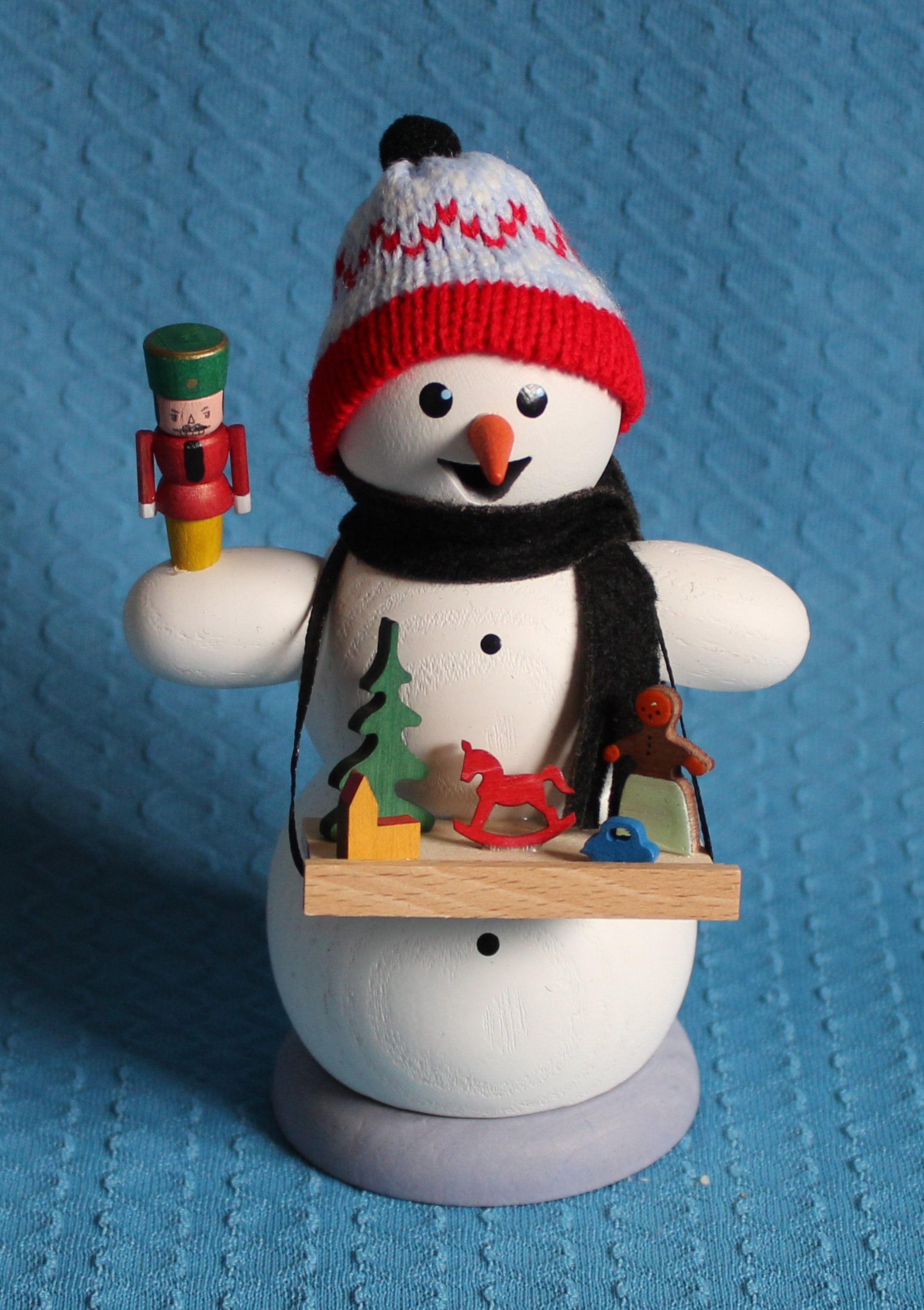 Schneemann als Weihnachtsmarkthändler - vorrätig 1 Stück