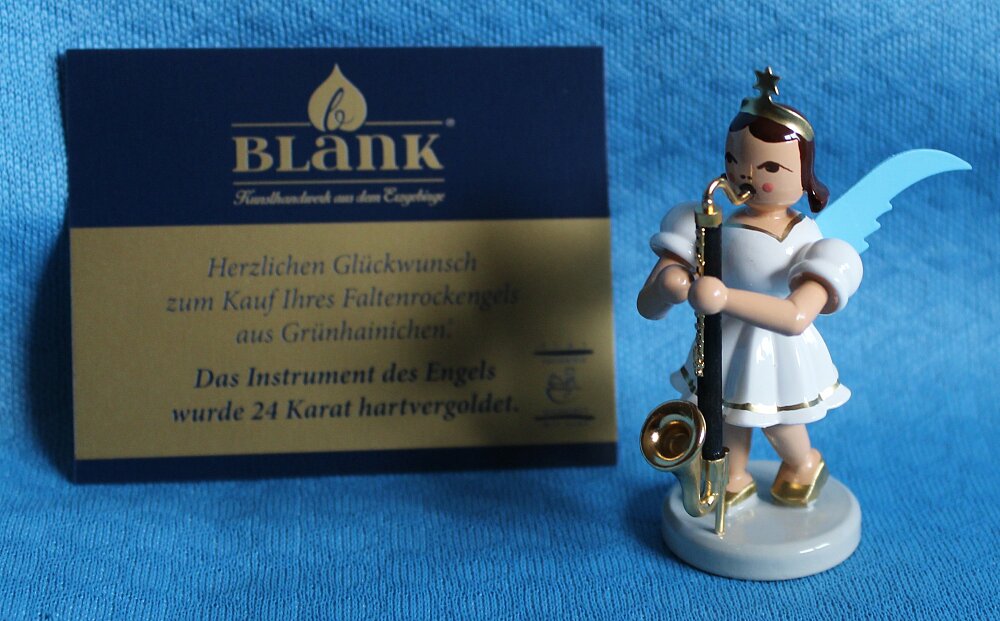 Engel mit Bassklarinette - vorrätig 1 Stück