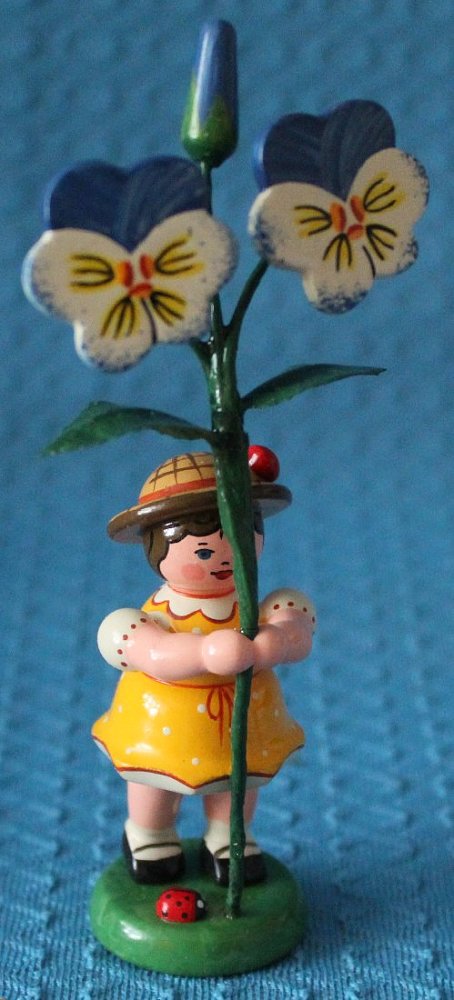 Blumenmädchen mit Hornveilchen